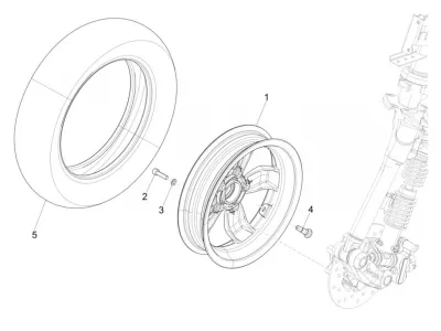 Roue avant