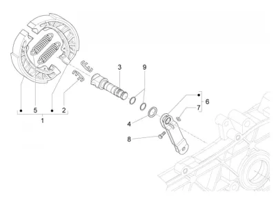 Rear brake shoes