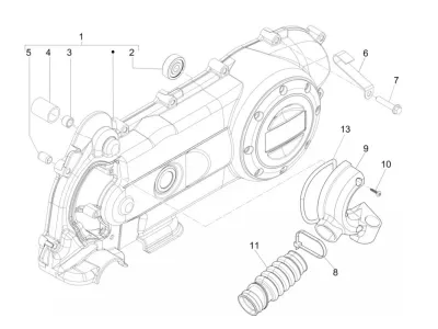 Engine casing cover