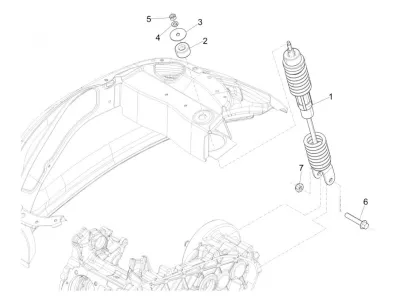 Rear shock absorber