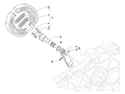 Rear brake system