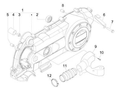 Engine casing cover