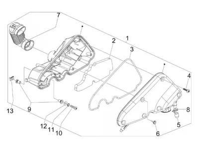 Air intake filter