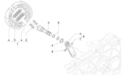 Rear brake system
