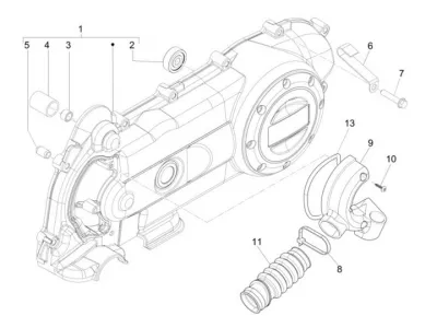 Engine casing cover