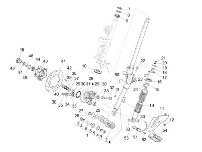 Fork front wheel