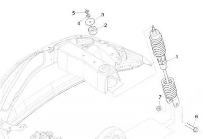 Rear shock absorber