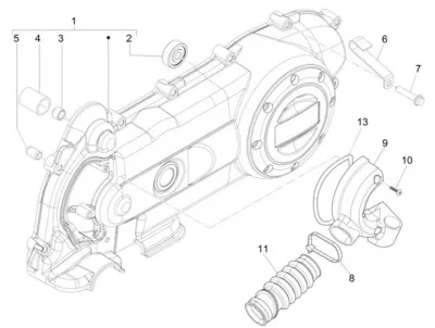 Engine casing cover