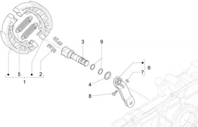 Rear brake shoes