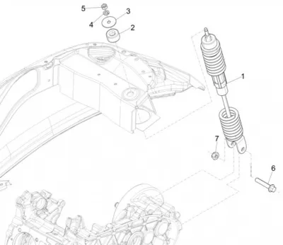 Rear shock absorber