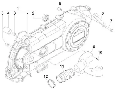 Engine casing cover