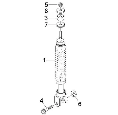 Rear shock absorber