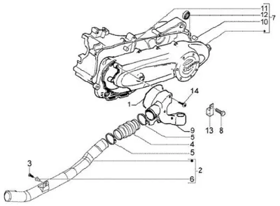 Tapa carcasa de motor