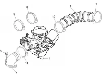 Carburettor - intake manifold