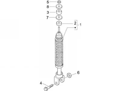 Rear shock absorber