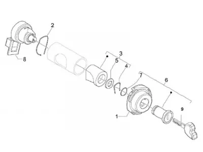 Lock set - ignition switch