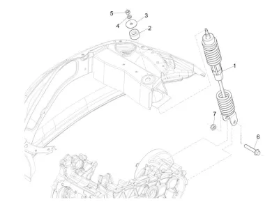 Rear shock absorber