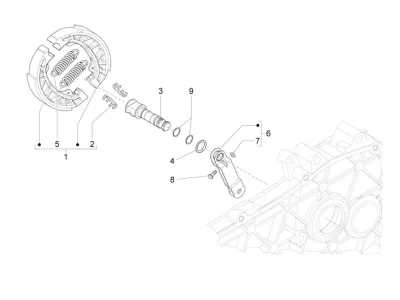 Rear brake system