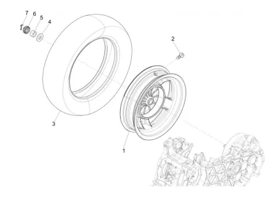 Rear wheel