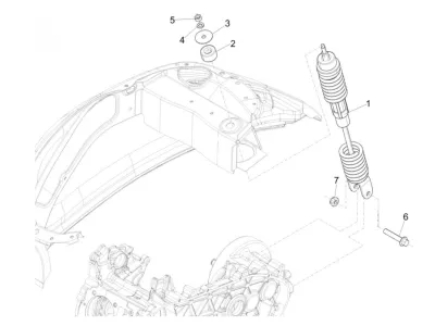 Rear shock absorber