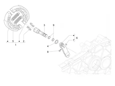 Rear brake system