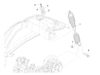 Rear shock absorber