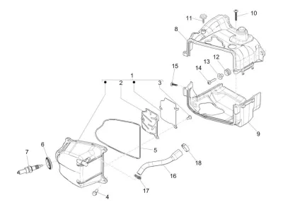 Tapa deflector cilindro