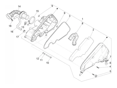 Air intake filter