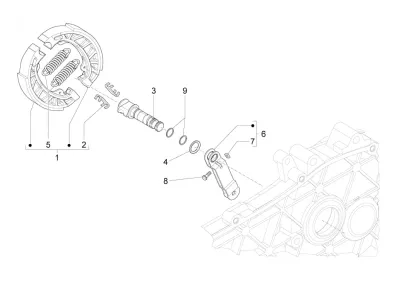 Rear brake system