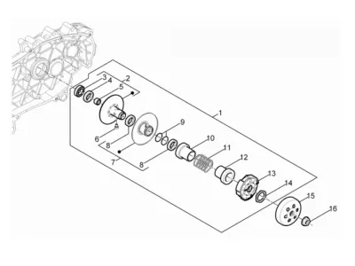Rear pulley - clutch