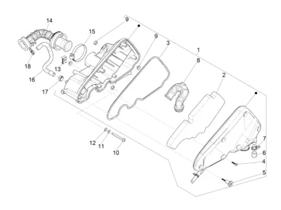 Air intake filter