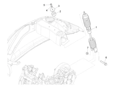 Rear shock absorber