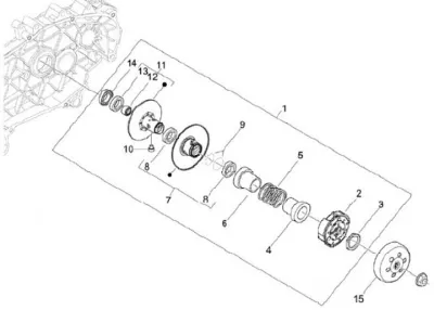 Rear pulley - clutch
