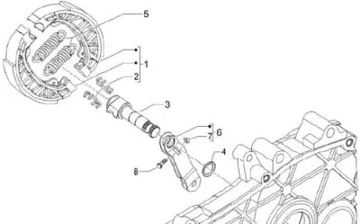 Rear brake shoes