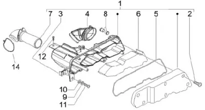 Air intake filter