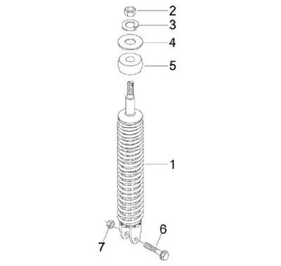 Rear shock absorber