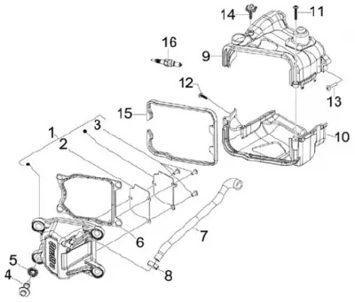 Tapa deflector cilindro