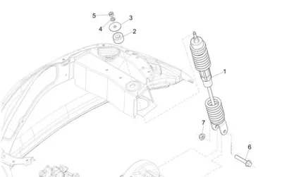 Rear shock absorber