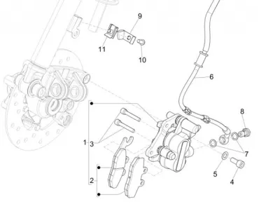 Front brake system