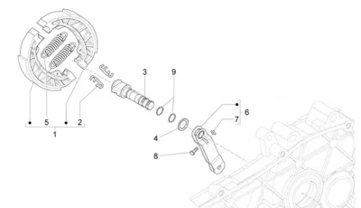 Rear brake shoes