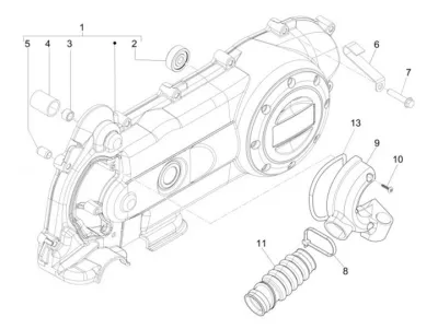 Engine casing cover