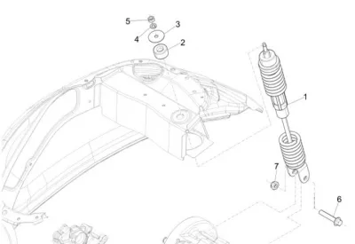 Rear shock absorber