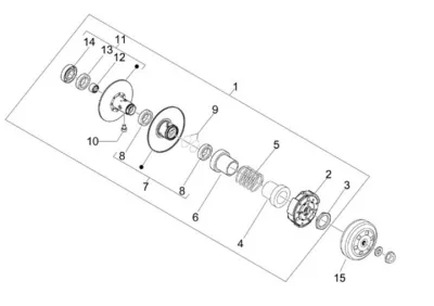 Rear pulley - clutch
