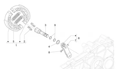 Rear brake shoes