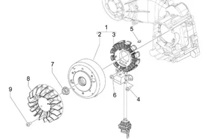 Engine casing cover