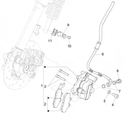 Front brake system