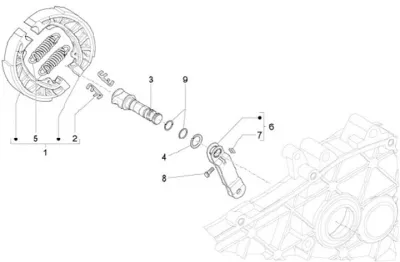 Rear brake shoes