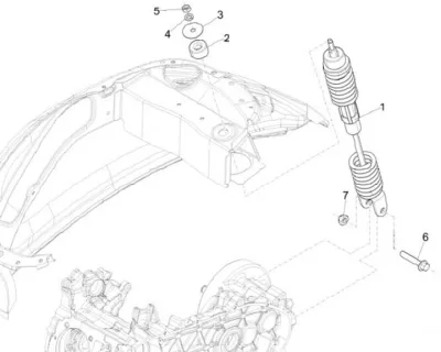 Rear shock absorber