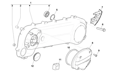 Engine casing cover