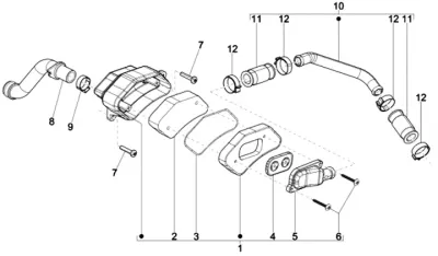 Secondary air housing